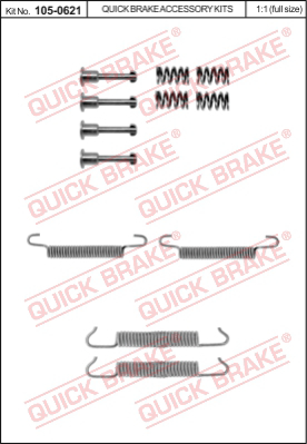 Комплектующие стояночной тормозной системы QUICK BRAKE 105-0621