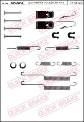 Комплектующие тормозной колодки QUICK BRAKE 105-0654