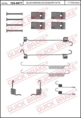 Комплектующие тормозной колодки QUICK BRAKE 105-0677
