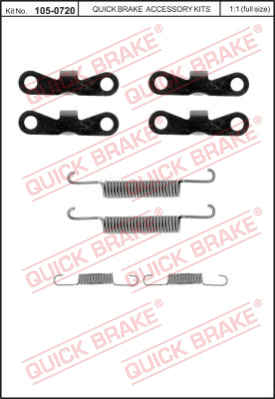 Комплектующие стояночной тормозной системы QUICK BRAKE 105-0720
