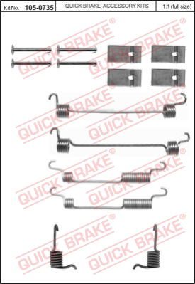 Ремкомплект стояночного тормоза QUICK BRAKE 105-0735