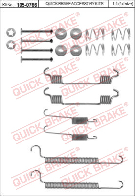 Комплектующие тормозной колодки QUICK BRAKE 105-0766
