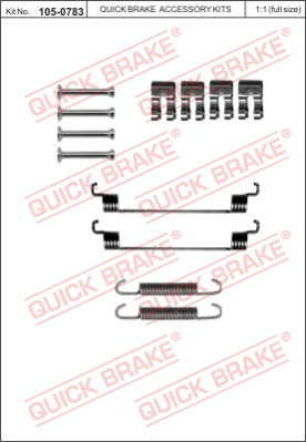 Комплектующие тормозной колодки QUICK BRAKE 105-0783