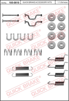 Комплектующие стояночной тормозной системы QUICK BRAKE 105-0810