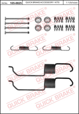 Комплектующие тормозной колодки QUICK BRAKE 105-0825