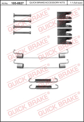 Комплектующие тормозной колодки QUICK BRAKE 105-0827