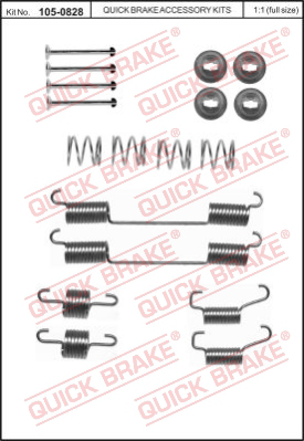 Комплектующие тормозной колодки QUICK BRAKE 105-0828