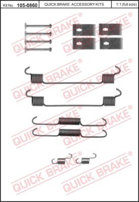 Ремкомплект стояночного тормоза QUICK BRAKE 105-0860