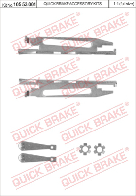 Саморегулятор тормозных колодок QUICK BRAKE 10553001