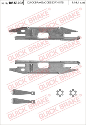 Комплект регулятора барабанного тормозного механизма QUICK BRAKE 10553002
