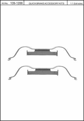 Комплектующие колодок дискового тормоза QUICK BRAKE 109-1288