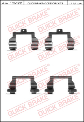 Комплектующие колодок дискового тормоза QUICK BRAKE 109-1291