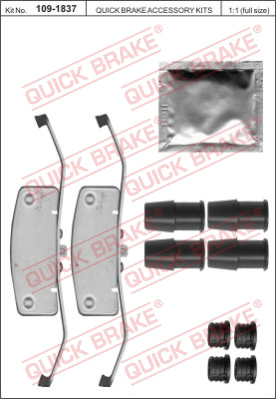 Комплектующие колодок дискового тормоза QUICK BRAKE 109-1837