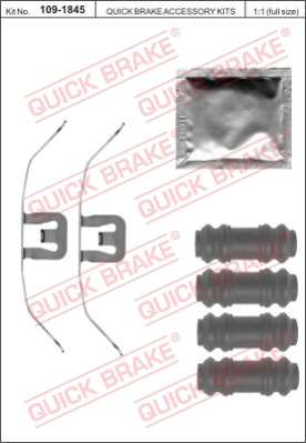 Комплектующие колодок дискового тормоза QUICK BRAKE 109-1845