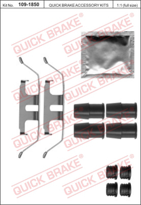 Комплектующие колодок дискового тормоза QUICK BRAKE 109-1850