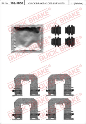 Комплектующие колодок дискового тормоза QUICK BRAKE 109-1856