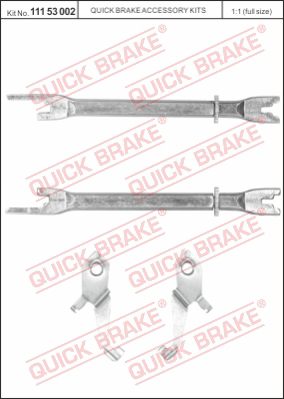 Саморегулятор тормозных колодок QUICK BRAKE 11153002