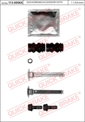Комплект направляющей гильзы QUICK BRAKE 113-0006X