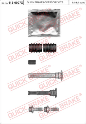 Ремкомплект крепежа суппорта QUICK BRAKE 113-0007X