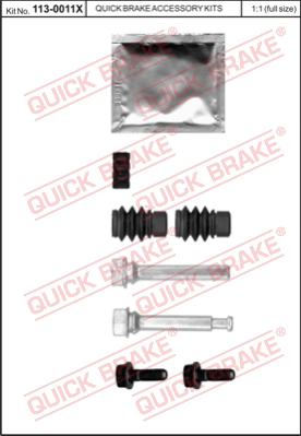 Комплект направляющей гильзы QUICK BRAKE 113-0011X