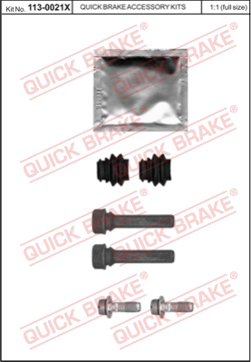 Комплект направляющей гильзы QUICK BRAKE 113-0021X