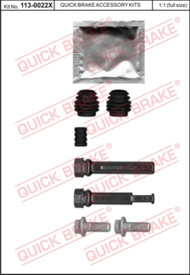 Ремкомплект крепежа суппорта QUICK BRAKE 113-0022X