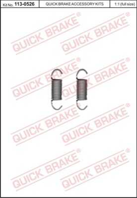 Ремкомплект вал стояночный тормозноя (тормозной суппорт) QUICK BRAKE 113-0526