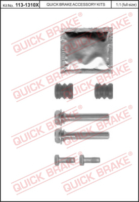 Комплект направляющей гильзы QUICK BRAKE 113-1310X
