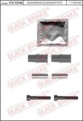 Комплект направляющей гильзы QUICK BRAKE 113-1314X