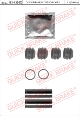 Комплект направляющей гильзы QUICK BRAKE 113-1330X