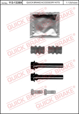 Комплект направляющей гильзы QUICK BRAKE 113-1339X