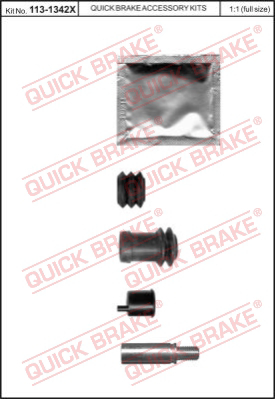 Комплект направляющей гильзы QUICK BRAKE 113-1342X