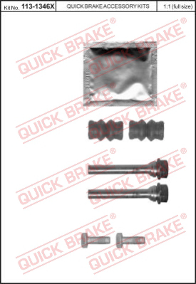 Комплект направляющей гильзы QUICK BRAKE 113-1346X