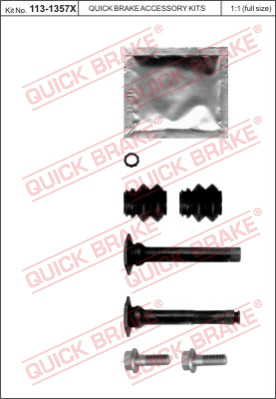Комплект направляющей гильзы QUICK BRAKE 113-1357X