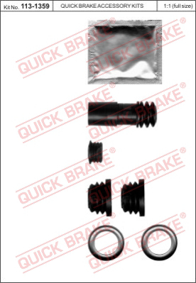 Комплект принадлежностей тормо QUICK BRAKE 113-1359