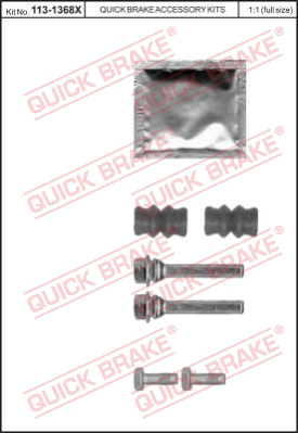 Комплект направляющей гильзы QUICK BRAKE 113-1368X