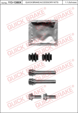 Комплект направляющей гильзы QUICK BRAKE 113-1380X