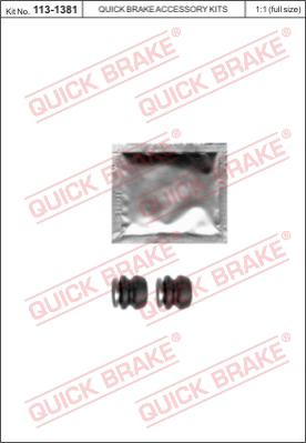 Комплект принадлежностей тормо QUICK BRAKE 113-1381