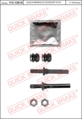 Комплект направляющей гильзы QUICK BRAKE 113-1381X