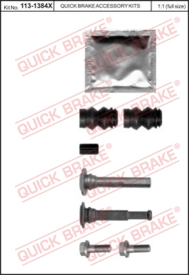 Комплект направляющей гильзы QUICK BRAKE 113-1384X