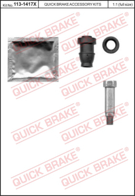 Комплект направляющей гильзы QUICK BRAKE 113-1417X