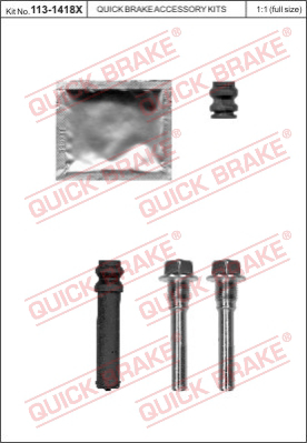 Комплект направляющей гильзы QUICK BRAKE 113-1418X