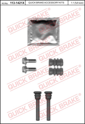 Комплект направляющей гильзы QUICK BRAKE 113-1421X