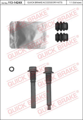Комплект направляющей гильзы QUICK BRAKE 113-1424X