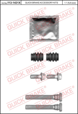 Комплект направляющей гильзы QUICK BRAKE 113-1431X