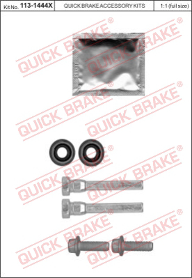 Комплект направляющей гильзы QUICK BRAKE 113-1444X
