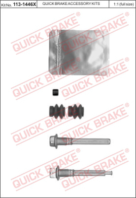 Комплект направляющей гильзы QUICK BRAKE 113-1446X