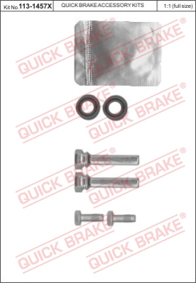Комплект направляющей гильзы QUICK BRAKE 113-1457X