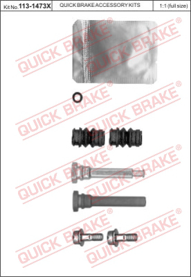 Комплект направляющей гильзы QUICK BRAKE 113-1473X