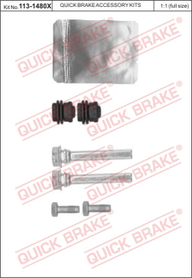 Комплект направляющей гильзы QUICK BRAKE 113-1480X